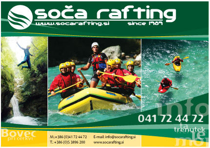Soča rafting d.o.o. nudi članom CCS 10% popusta na storitve