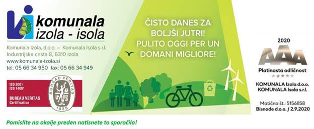 Obvestilo Komunale Izola