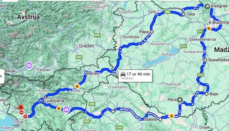 Potovanje po Madžarski ob Donavi 08.2025 - Boža in Franko Pangerc
