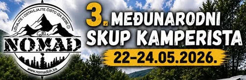 22.-24.5.2026 - 3. mednarodni zbor kampistov, Nomad - Ključ, BIH